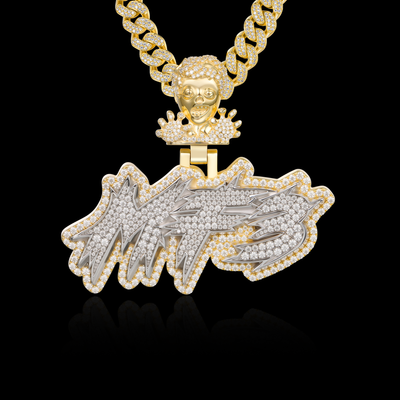 APORRO Premium Custom Iced Name Pendant