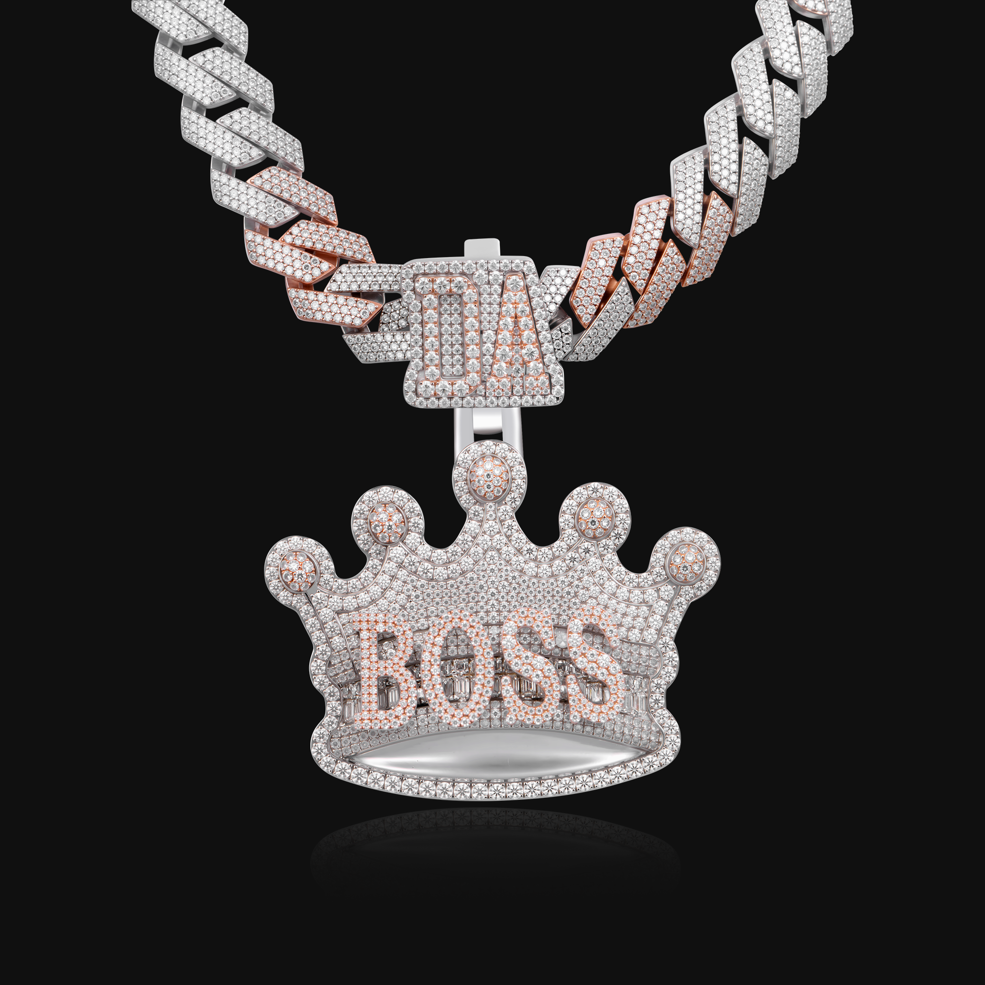 APORRO Premium Custom 3D Crown Pendant