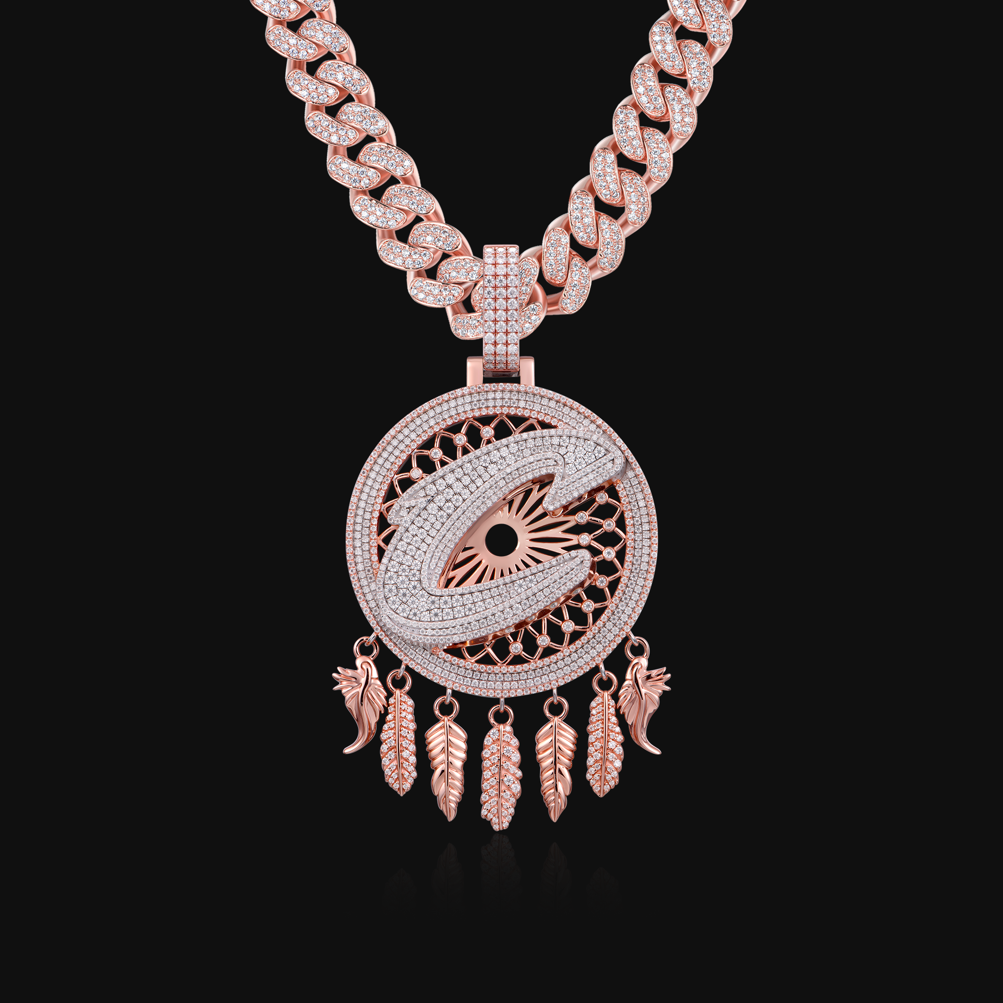 APORRO Premium Custom Fully Iced Out Catcher Pendant