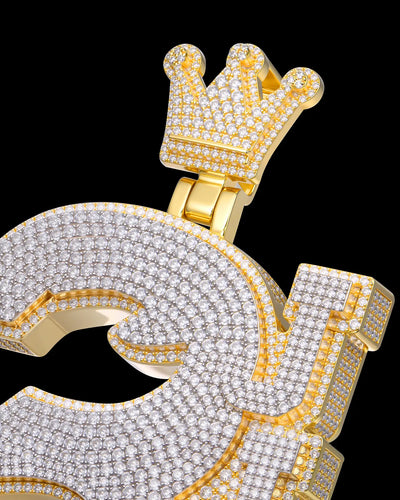 APORRO Premium Custom Fully Iced Number 3 Pendant