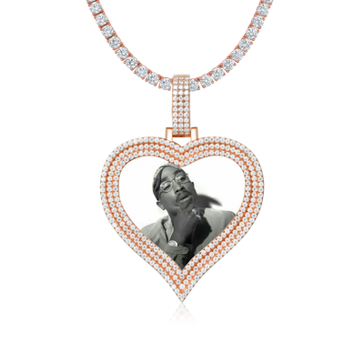 Custom Love Photo Frame Pendant - 51mm