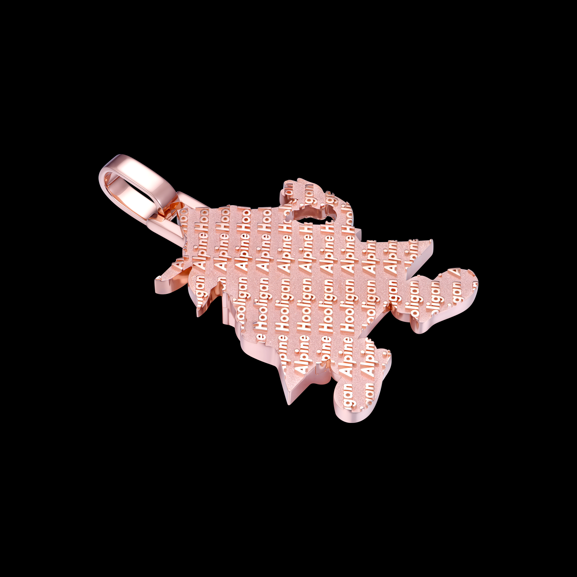 APORRO Premium Custom 3D Iced Logo Pendant