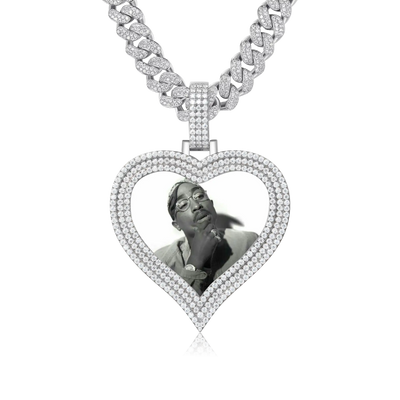 Custom Love Photo Frame Pendant - 51mm