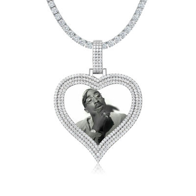 Custom Love Photo Frame Pendant - 51mm