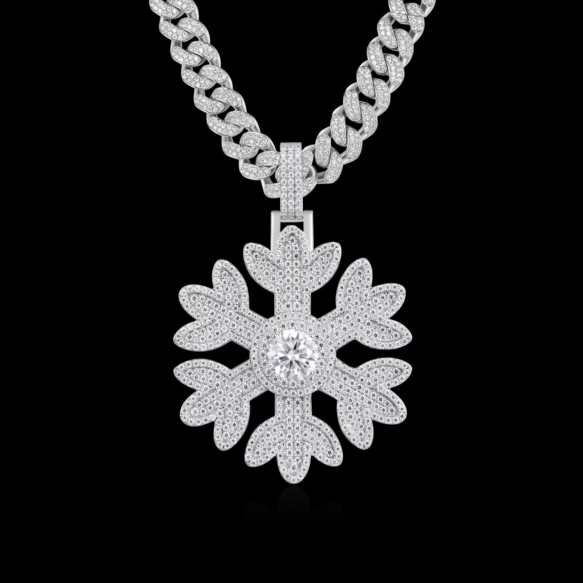 APORRO Premium Custom Frosted Flake Pendant