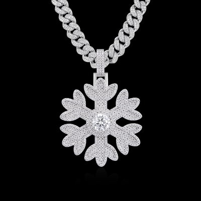 APORRO Premium Custom Frosted Flake Pendant