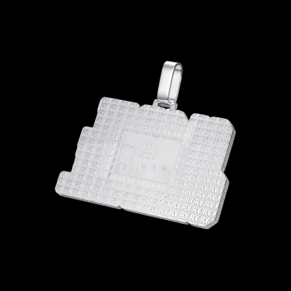 APORRO Premium Custom Iced Letters Pendant With Emerald Cut Diamonds