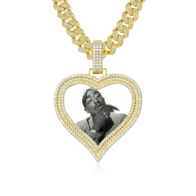 Custom Love Photo Frame Pendant - 51mm