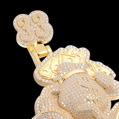APORRO Premium Custom 3D Iced Money Bag Logo Pendant