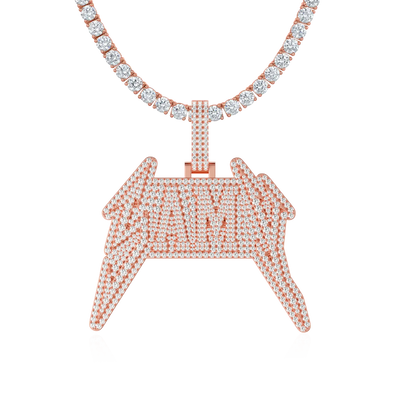 Custom Lightning Font Pendant