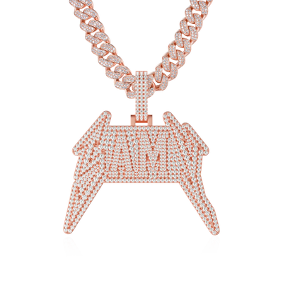 Custom Lightning Font Pendant