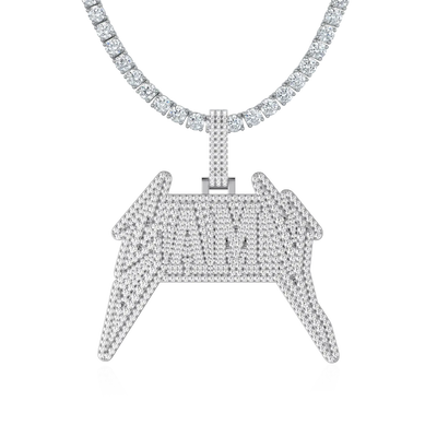 Custom Lightning Font Pendant