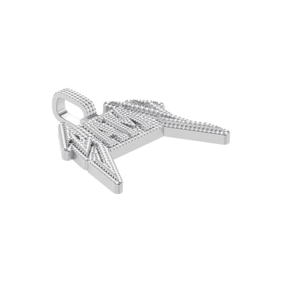 Custom Lightning Font Pendant