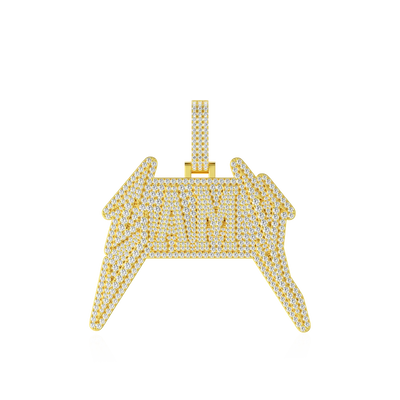 Custom Lightning Font Pendant