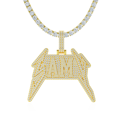 Custom Lightning Font Pendant