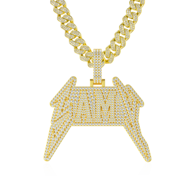 Custom Lightning Font Pendant