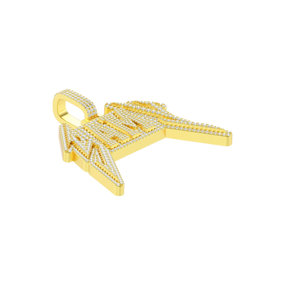 Custom Lightning Font Pendant