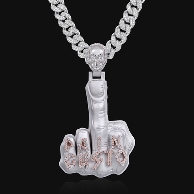 APORRO Premium Custom Iced 3D Hand Sign Pendant