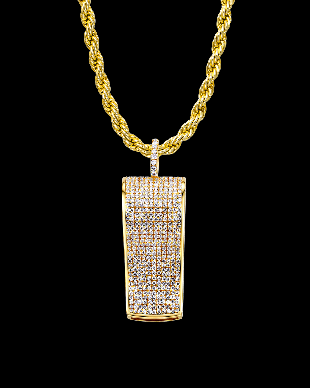 APORRO Premium Custom Fully Iced Whistle Pendant – Functional & Customizable