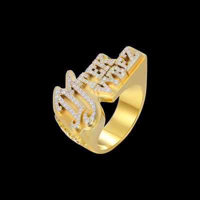 APORRO Premium Custom Letters Ring