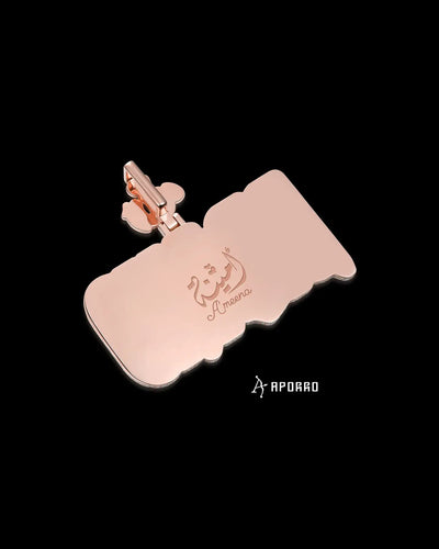 APORRO Premium Custom Drip Iced Emerald Cut Name Pendant
