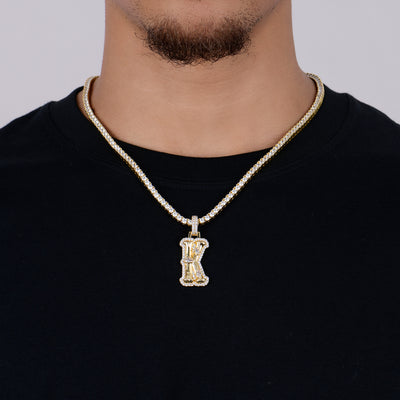Custom Bone Font Pendant