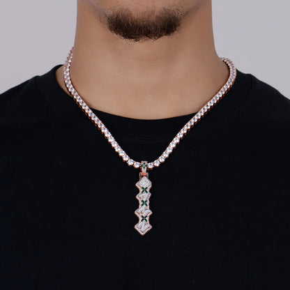 Custom 3D Four-Leaf Clover Font Pendant