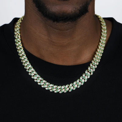 Iced Camouflage Cuban Chain - 12mm