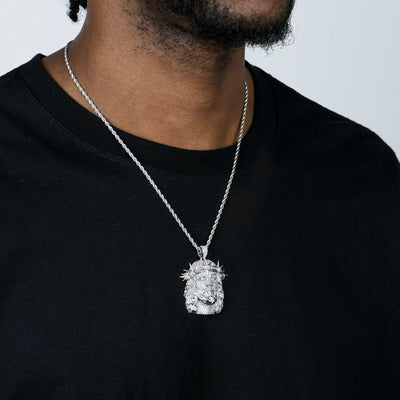 Jesus Piece Iced Pendant - 38mm