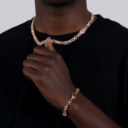 Hard & Heart Chain & Bracelet Layer Set