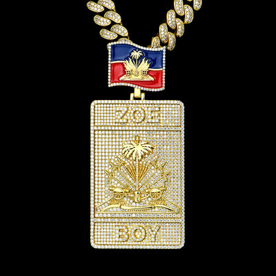 APORRO Premium Custom 3D Iced Dogtag pendant