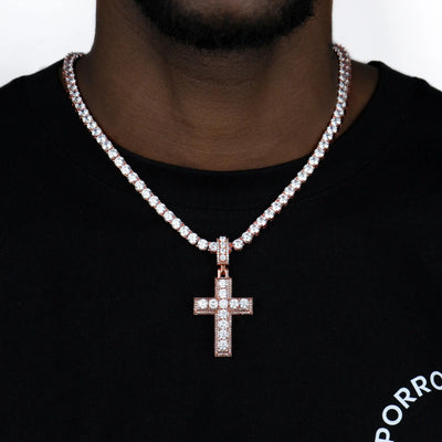 Brilliance Layered Cross Pendant