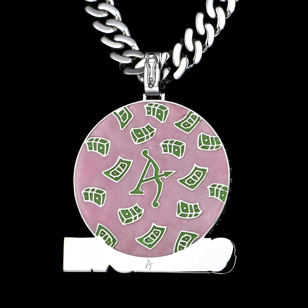 APORRO Premium Custom Circle Pendant With Enamel