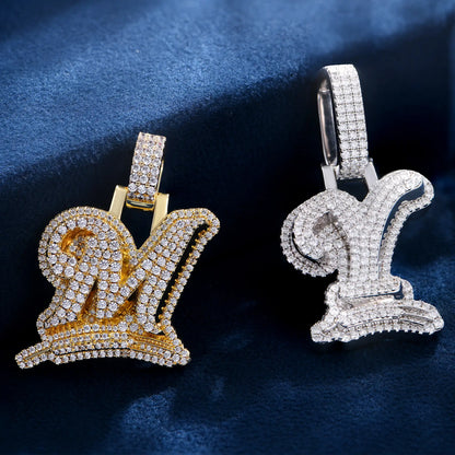 Custom Wheat Ears 3D Letter Pendant
