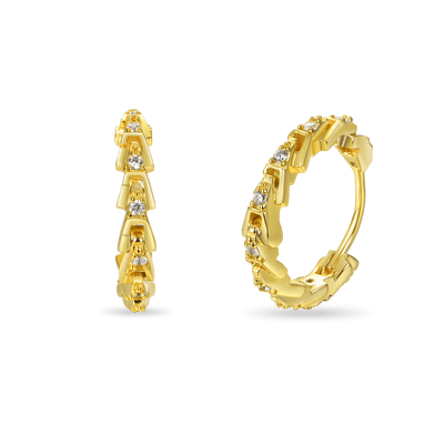 S925 Aporro A® Hoop Earrings - Pair