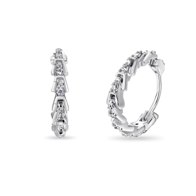 S925 Aporro A® Hoop Earrings - Pair