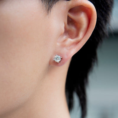 Moissanite S925 Premium Round Stud Earring