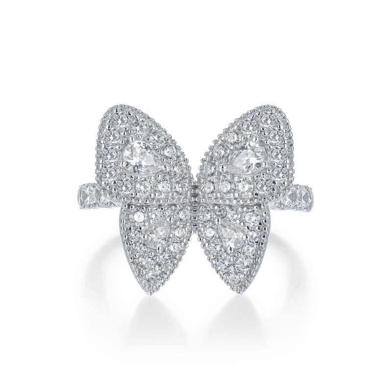 Clustered Butterfly Engagement Ring - APORRO