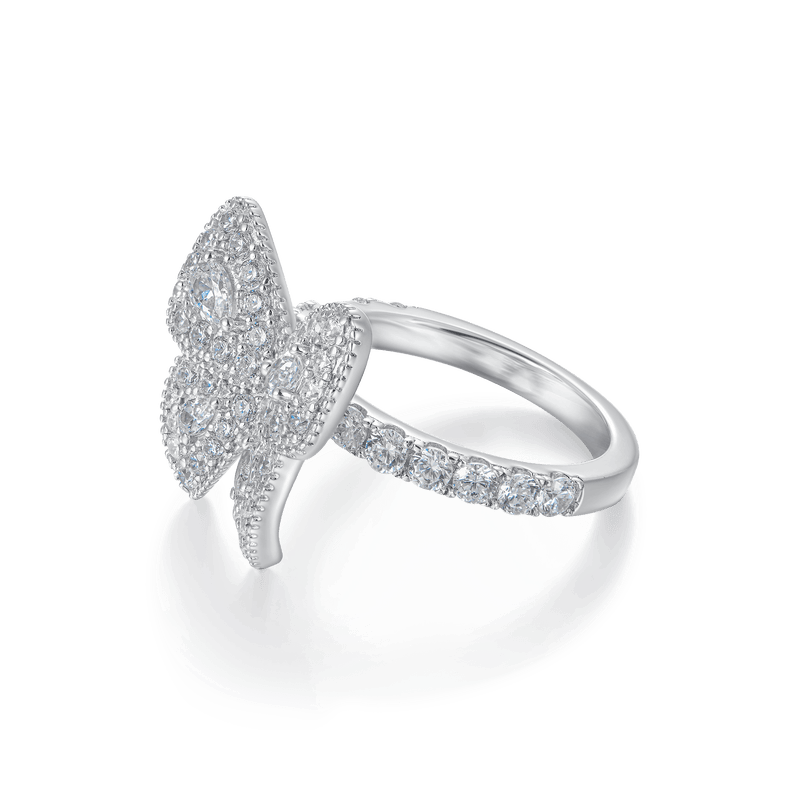 Clustered Butterfly Engagement Ring - APORRO