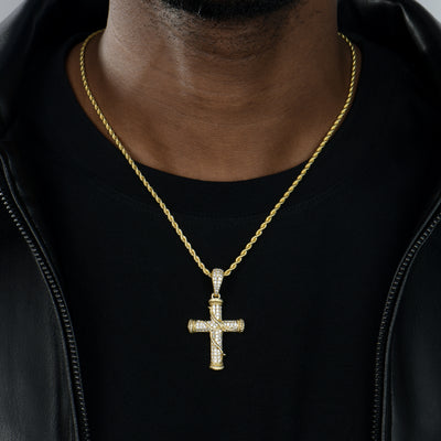 Roman Pillar Thorn Cross Pendant