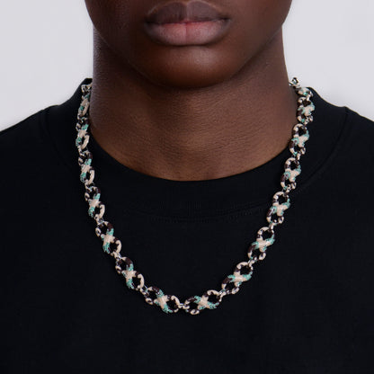 Infinity OG Camo Enamel Link Necklace & Wallet Chain