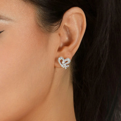 S925 Loving Grace Butterfly Stud Earring