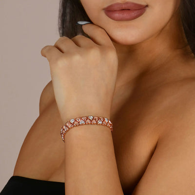 Moissanite Twinkle Heart Bracelet - 9mm