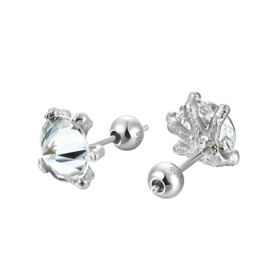 S925 WONG Dragon Claw Earrings - Pair