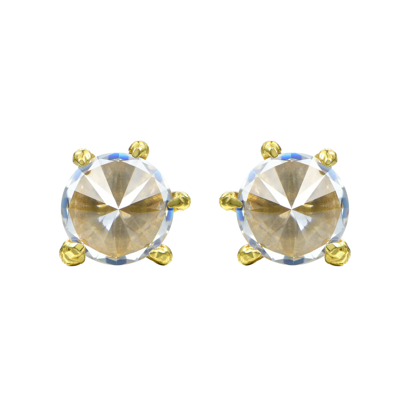 14K Gold Iced Out Dragon Claw Earrings Men & Women's Fashion Jewelry