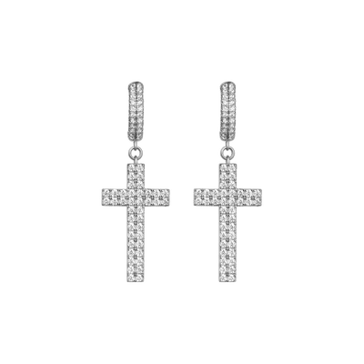 Cross Dangly Earring - Single