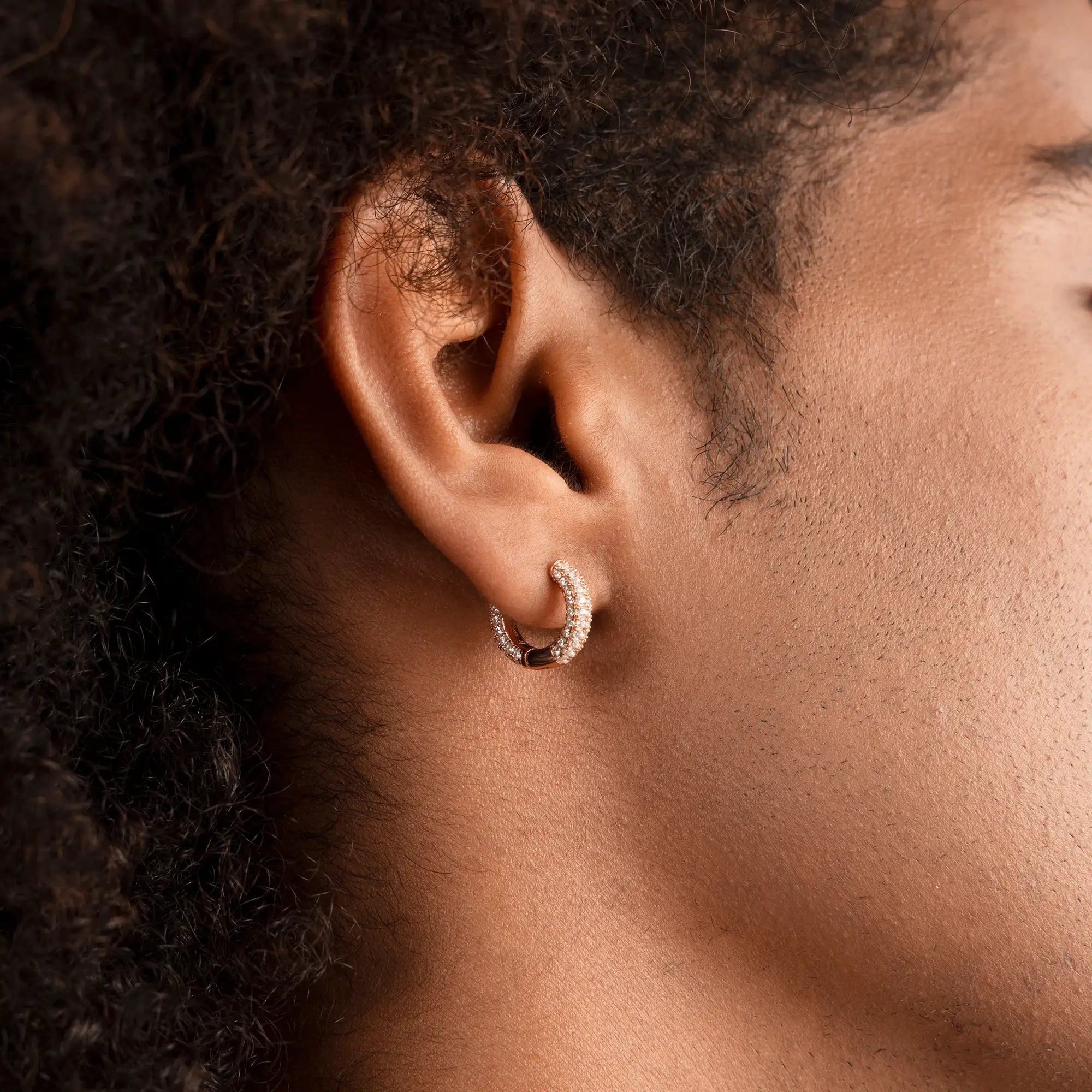 S925 Circle Hoop Earrings - Pair