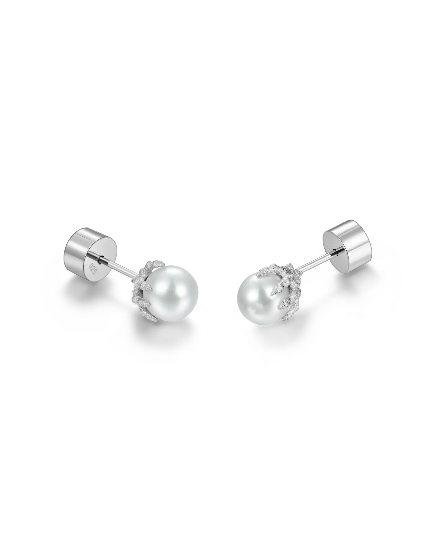 S925  WONG Dragon Pearl Stud Earring