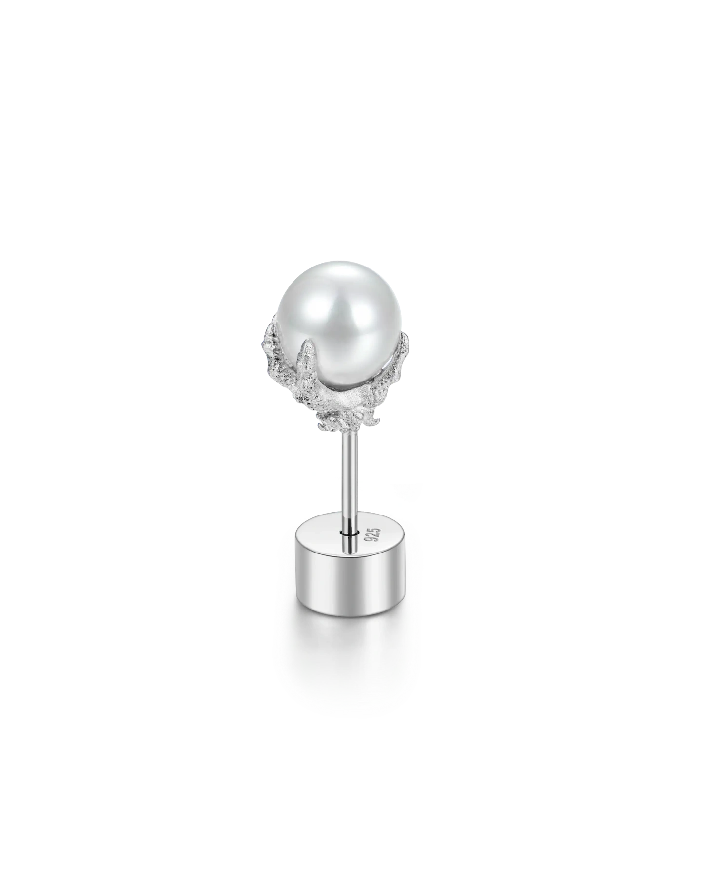 Single WONG Dragon Pearl Stud Earring