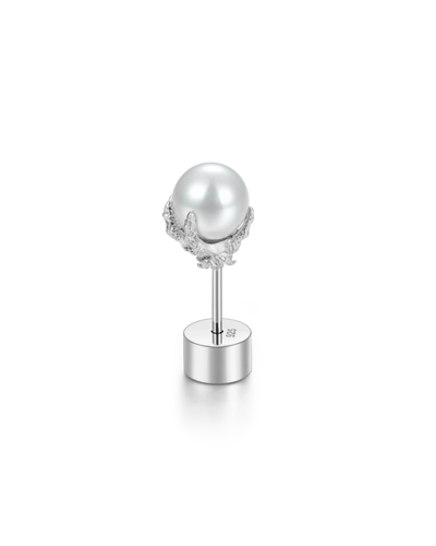 S925  WONG Dragon Pearl Stud Earring
